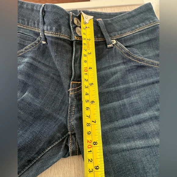Hudson Beth Mid-Rise Baby Bootcut Jean Medium Wash Button Flap Pockets Size 25 - Picture 7 of 11